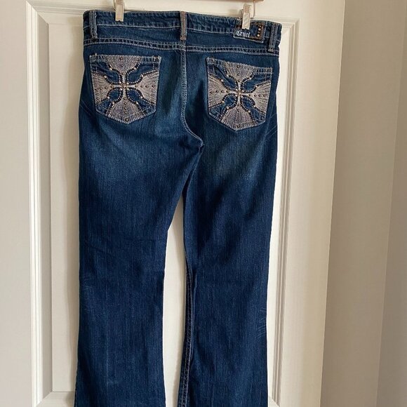 Stylish Cruel MALLORY Jeans Women’s Size 11/12 LONG Stretch Relaxed Flare Style - Picture 1 of 7